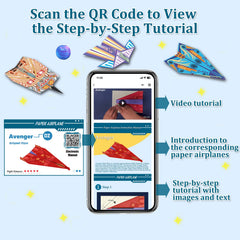 Xuoent digital manual access via QR code for step-by-step folding tutorials.