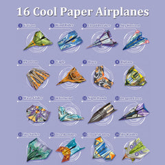 Xuoent eco-friendly FSC paper planes for sustainable crafting and fun