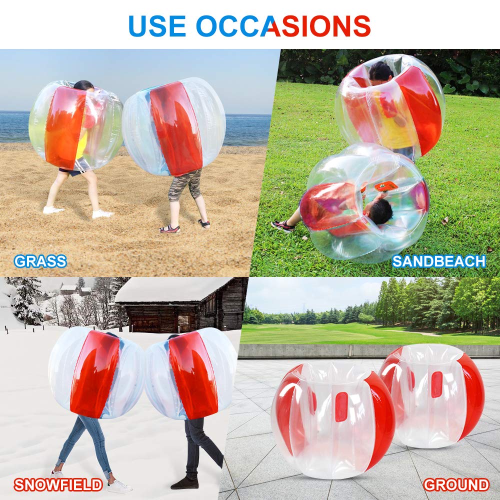 XXBEN Family friendly bumper ball for pool parties and backyard games