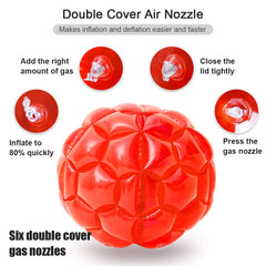 XXBEN wearable bubble ball handles provide secure grip during active rolling.