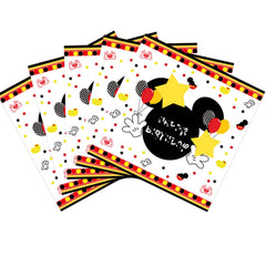 XXDecor red cartoon napkins, soft and absorbent for festive celebrations.