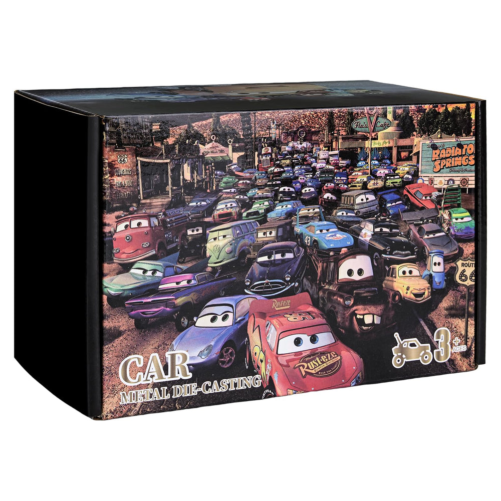 XXHUYAO colorful packaging with foam lining protects the cars during shipping.