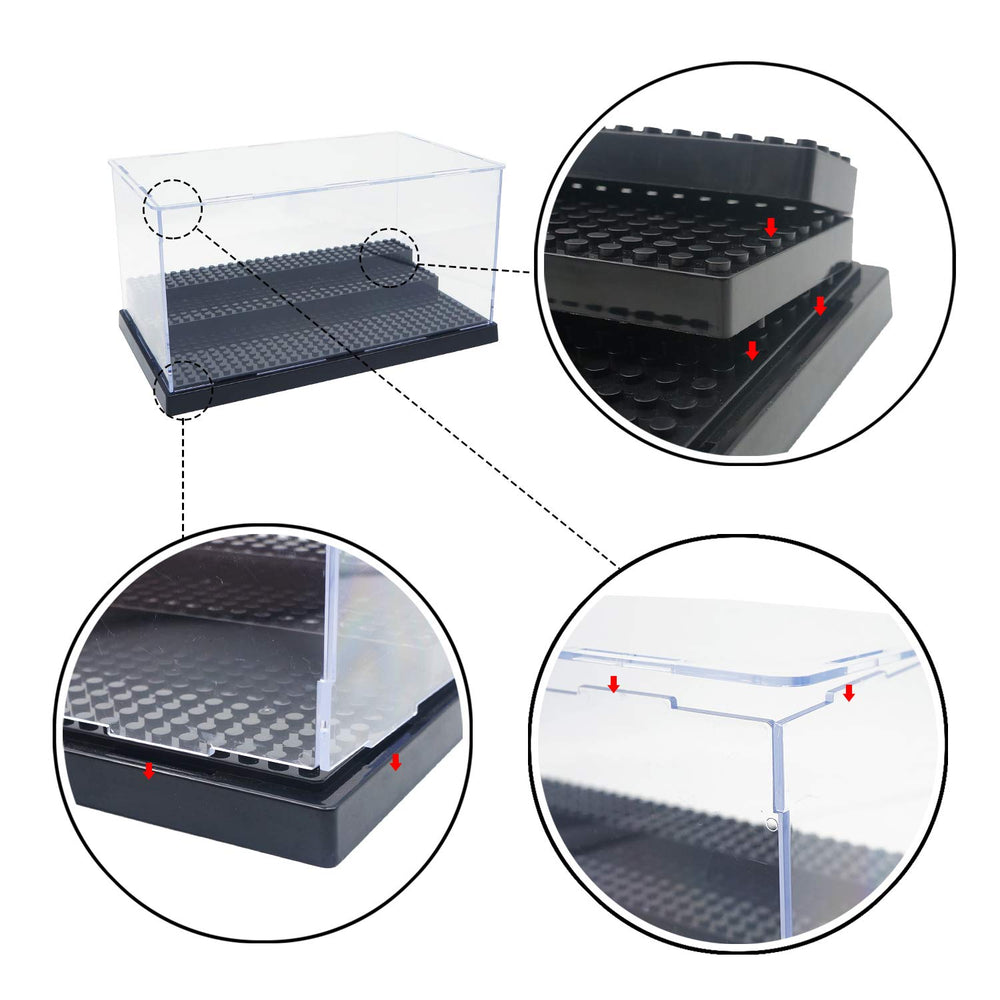 XXIN·SHI minifigure case opened demonstrates easy glue-free assembly
