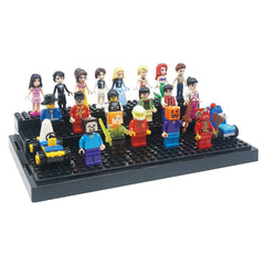 XXIN·SHI display case on a shelf keeps collectibles organized
