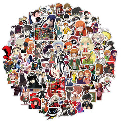 XXMML 100pcs Persona stickers pack on laptop surface for customization