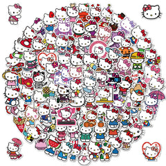 XXMML Hello Kitty stickers 100-pack for versatile laptop and gear decoration