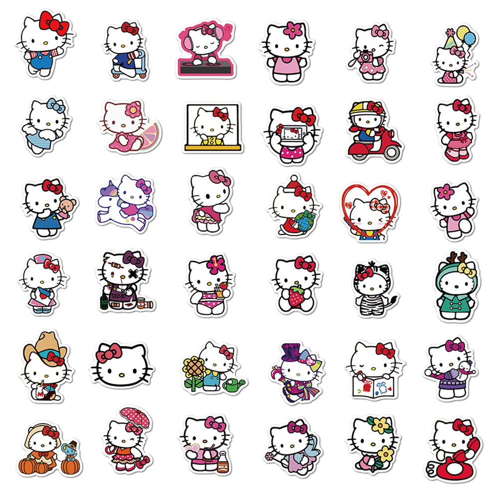 XXMML Hello Kitty skateboard and notebook decoration ideas