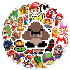 XXMML Mario stickers on notebook quick personalization for school and creativity