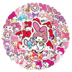 XXMML Mymelody stickers on guitar add personality and style.