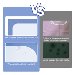XXSTAR mahjong mat includes rugged drawstring bag for easy transport.