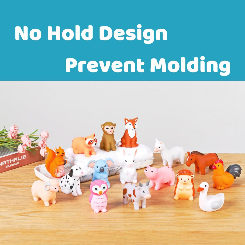 XY-WQ no-hole animal bath set C2 16 pcs aids safe grip for infants