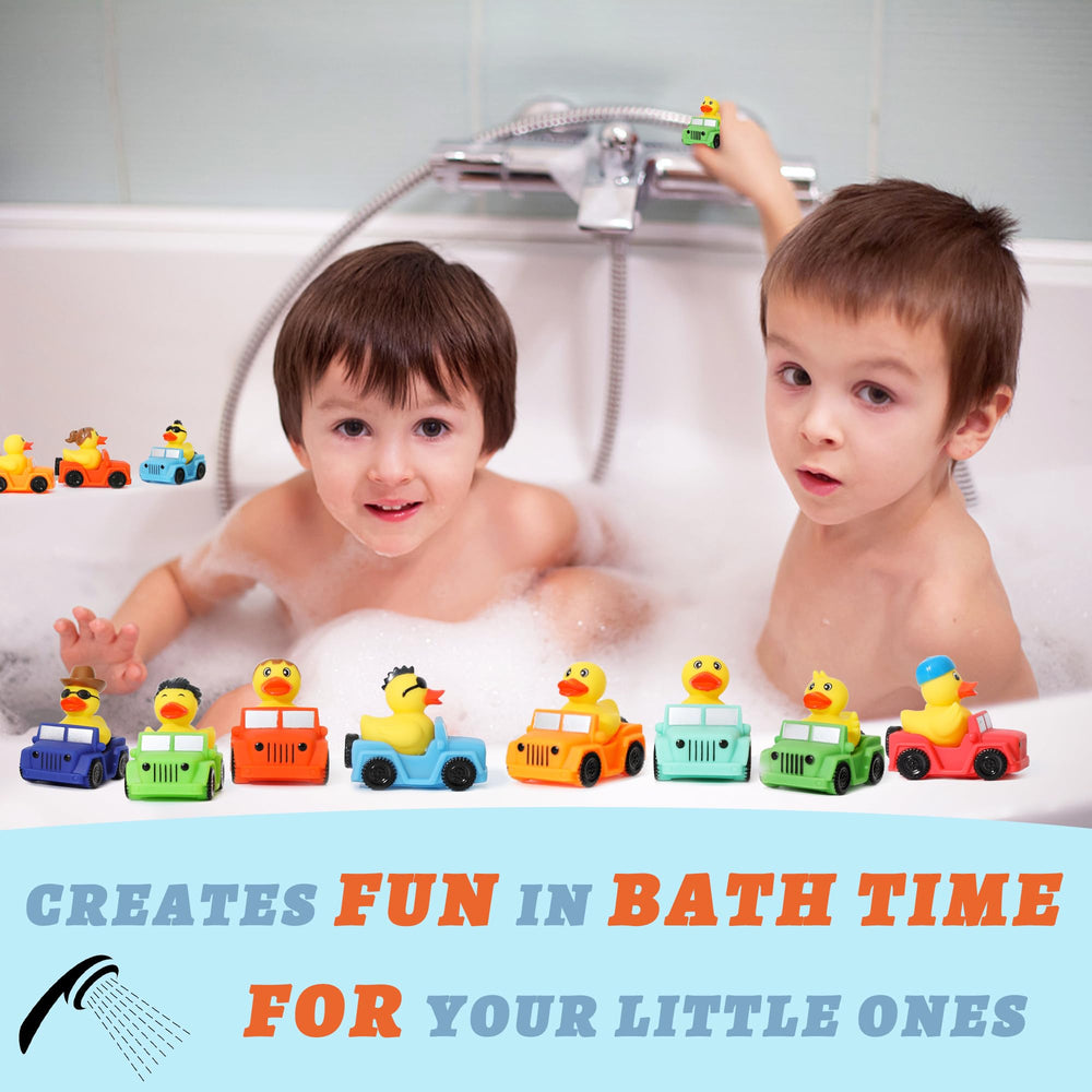 XY-WQ Jeep rubber duck for bath time fun and outdoor play
