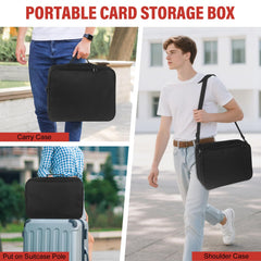 Xykzra durable waterproof Oxford fabric protects collection during travel.