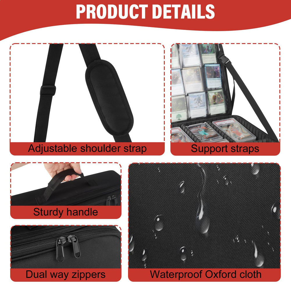 Xykzra adjustable shoulder strap provides comfortable, hands-free transport.