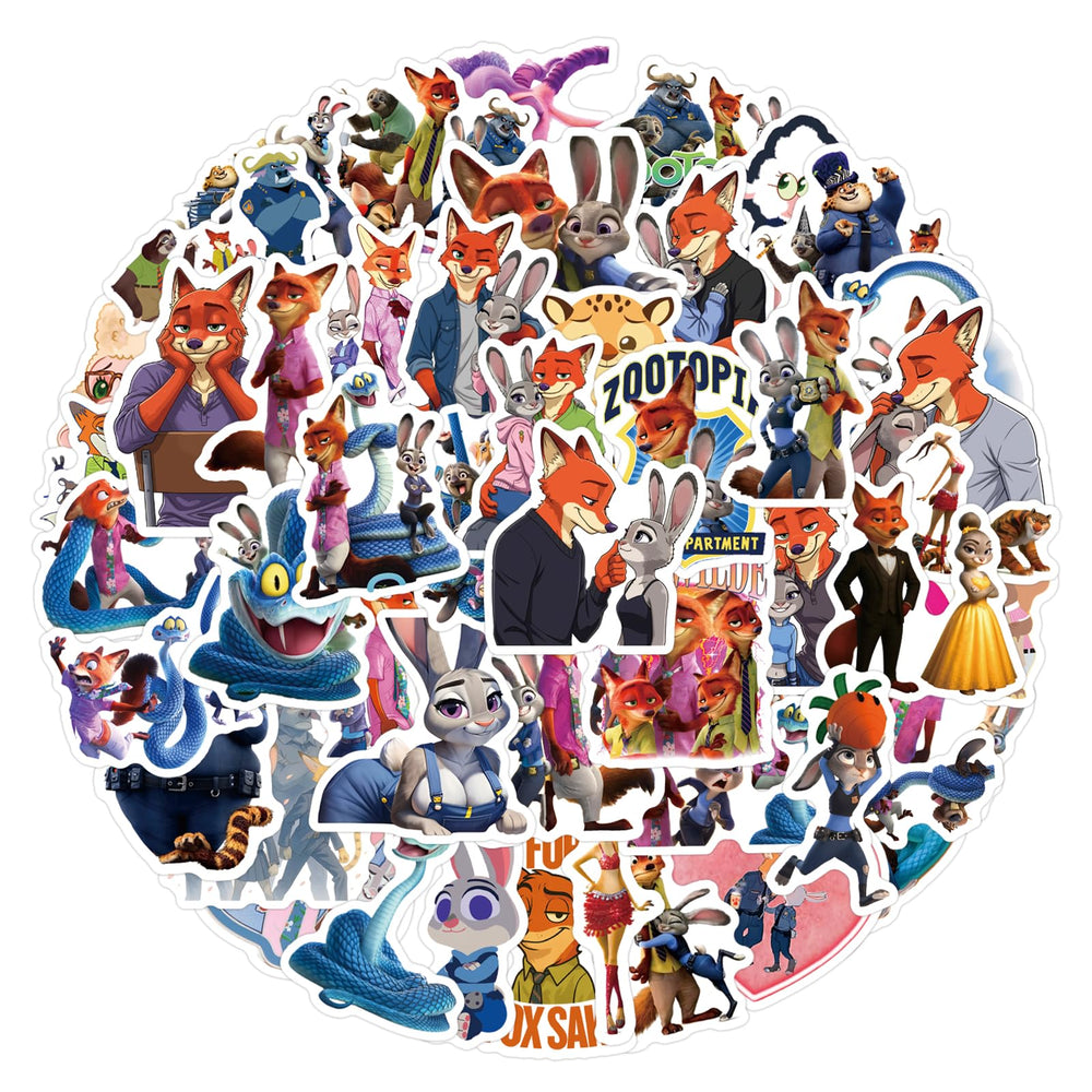 XYLL 50Pcs Zootopia stickers for laptops add color and personality to your device
