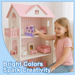 XYMTOY dollhouse furniture makes a thoughtful gift for kids and hobbyists.
