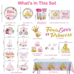 Xynic Four Ever Princess cake topper creates a focal moment on the cake