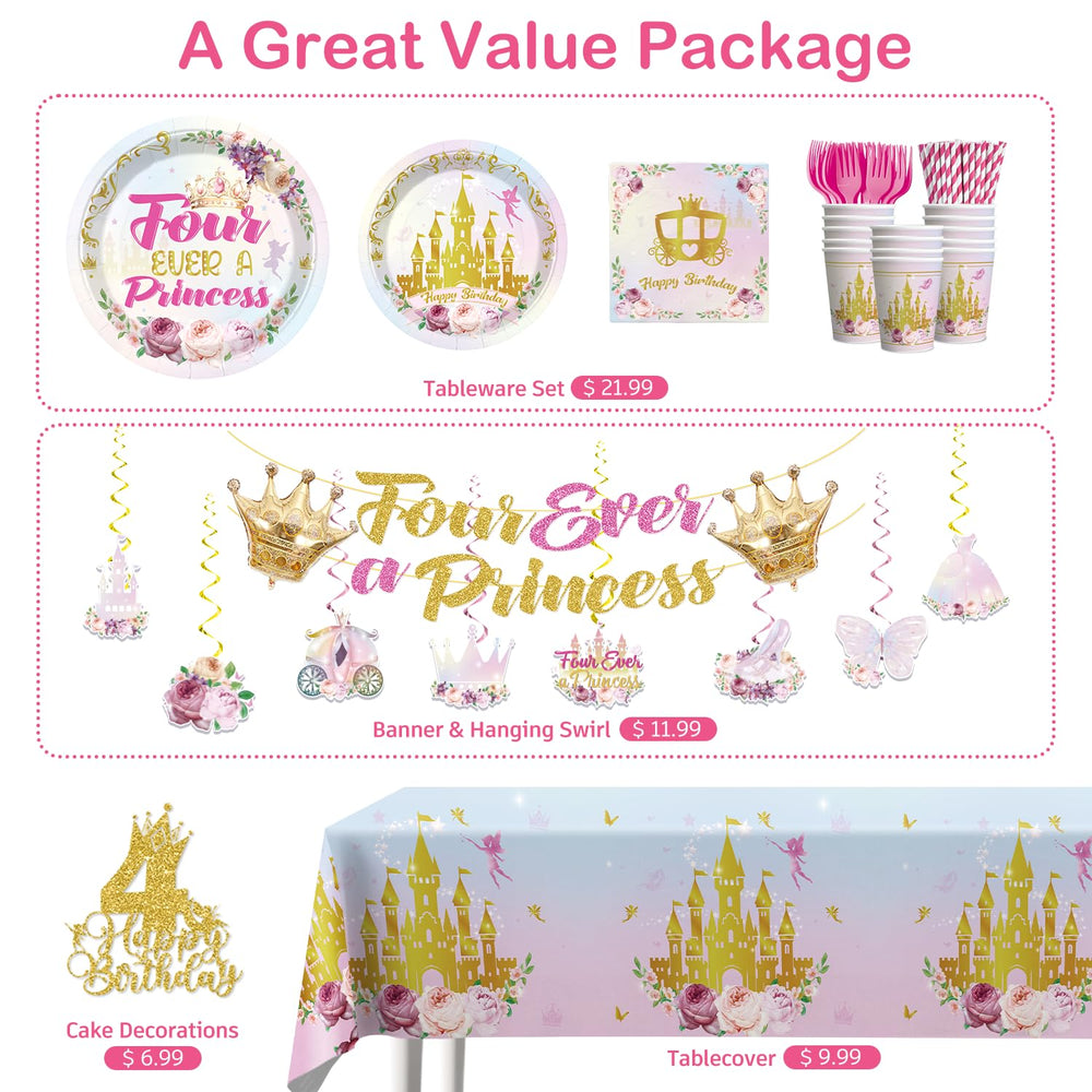 Xynic Four Ever Princess centerpiece-a adds castle charm to the table