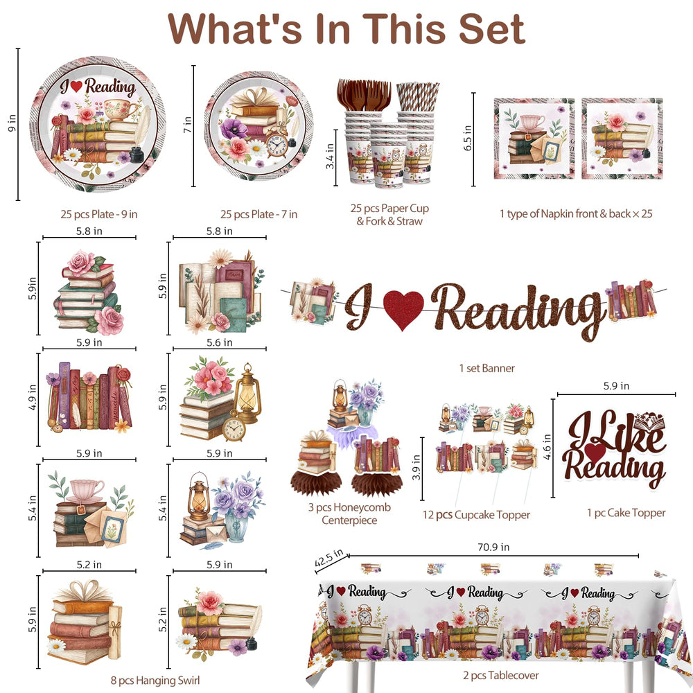 Xynic I Like Reading banner adds festive reading vibe for guests.