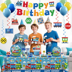Xynic Train Cupcake Toppers decorate treats with theme.