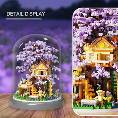 XYUYTOEI cherry blossom bonsai with LED lighting for ambient ambiance