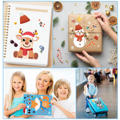 Xzentira 32-sheet winter sticker set for DIY projects.
