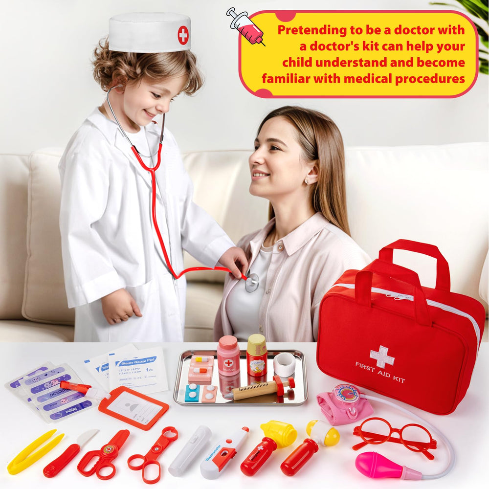 XZZO doctor costume and tote bag boost immersive play.