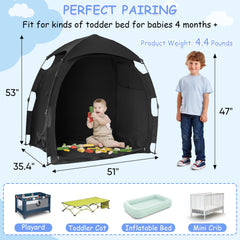 YABORAS Portable Sleep Tent folds compactly into a storage bag.