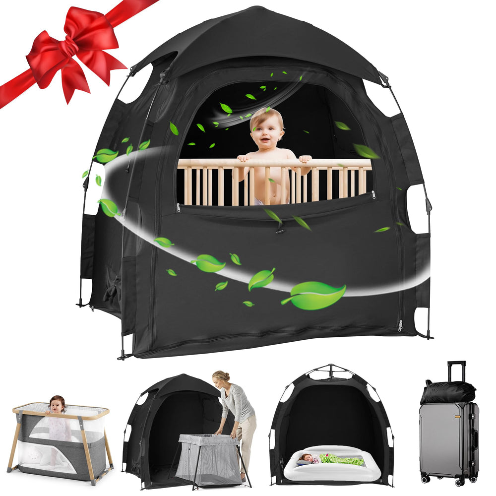 YABORAS Sleep Tent for Pack N Play enables quick setup and private rest.