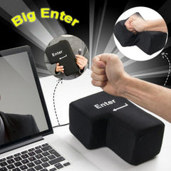 YADILLO Giant USB Enter Key front view, a comfy desk companion with stress-relief potential