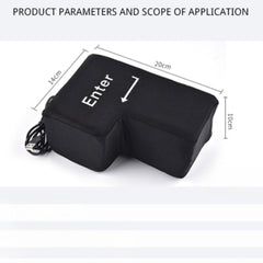 YADILLO Giant USB Enter Key gaming setup, ergonomic desk accessory