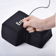 YADILLO Giant USB Enter Key pillow form, cozy break perch