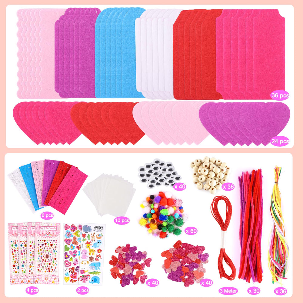 Yafeite Valentine kit bling heart marks — shiny accents for decorations