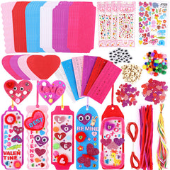 Yafeite Valentine kit bookmarks — colorful DIY keepsakes for kids