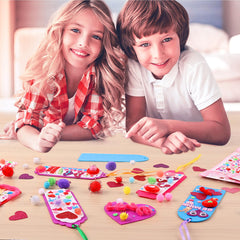 Yafeite Valentine kit ribbons beads — colorful trims for DIY gifts