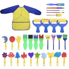 YallFairy washables set for toddlers – safe, easy-grip brushes for creative play.