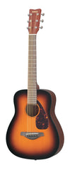 Yamaha JR2TBS front view shows compact size and tobacco sunburst finish.