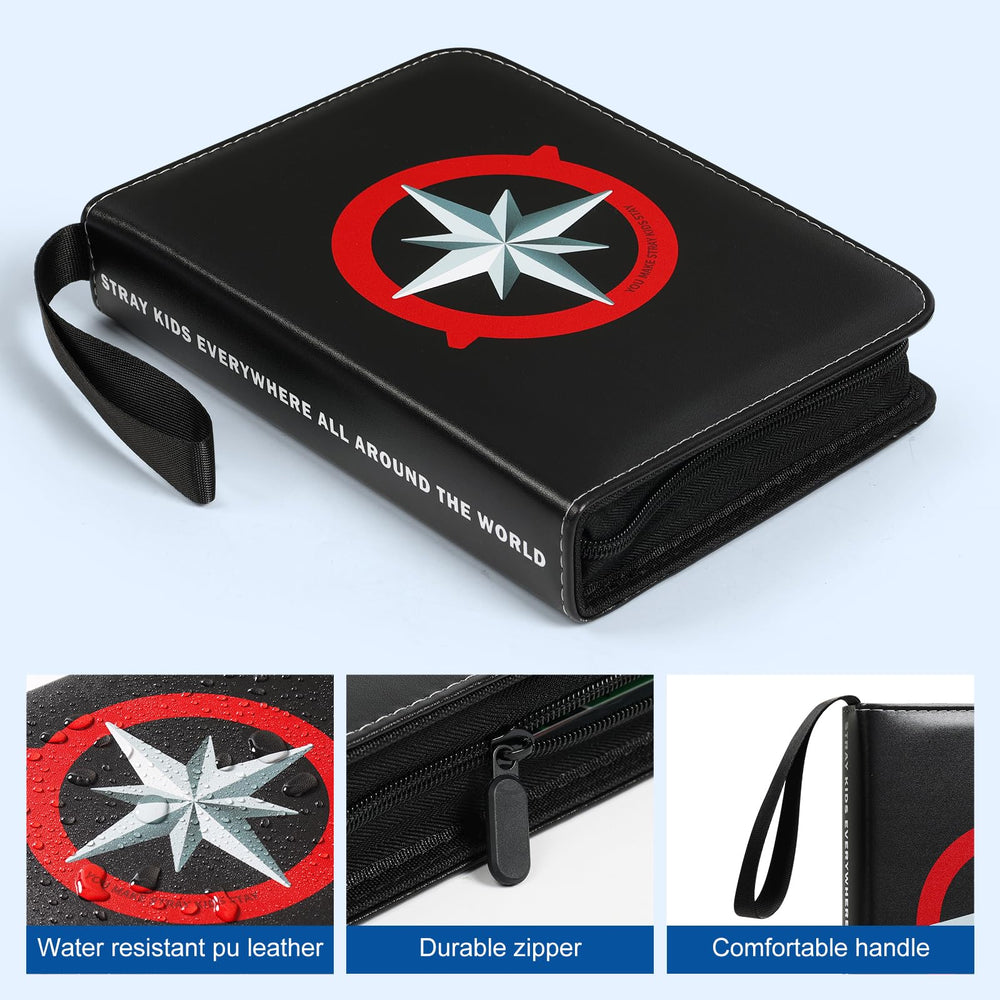 Yanmzmin Stray Photocards Binder three-ring design enabling flexible layout changes.
