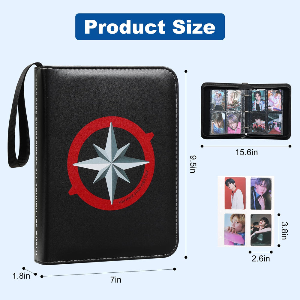 Yanmzmin Stray Photocards Binder inside sheets for easy card insertion and removal.