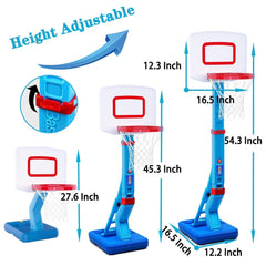 YAOASEN adjustable-height hoop offers growing kids a comfortable shooting height.