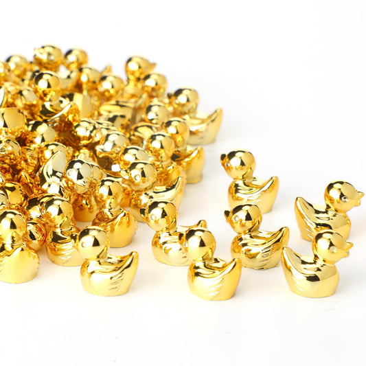 Yaocom mini golden ducks collection for DIY crafts and garden accents.