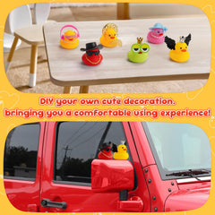 YAORISE 58Pcs rubber duck crowns give regal charm to ducks