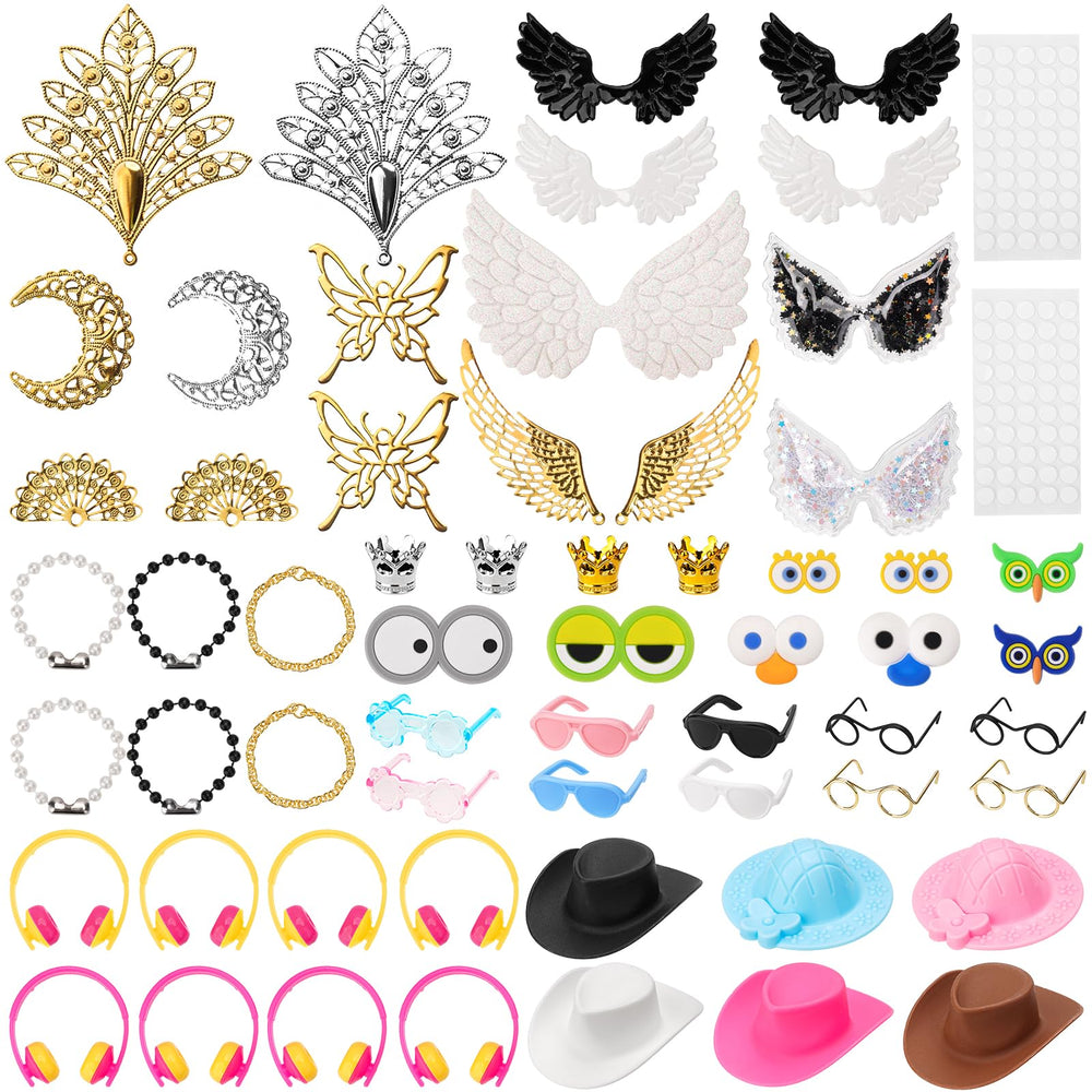 YAORISE 58Pcs rubber duck hats add playful customization for 2-inch ducks