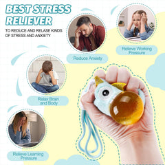 Yaozyety safe durable squeeze ball with water core.
