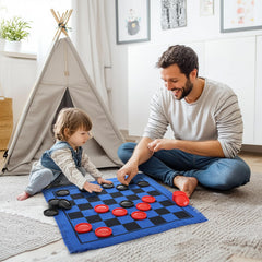 Yarlung outdoor family game night setup on a lawn or campsite.