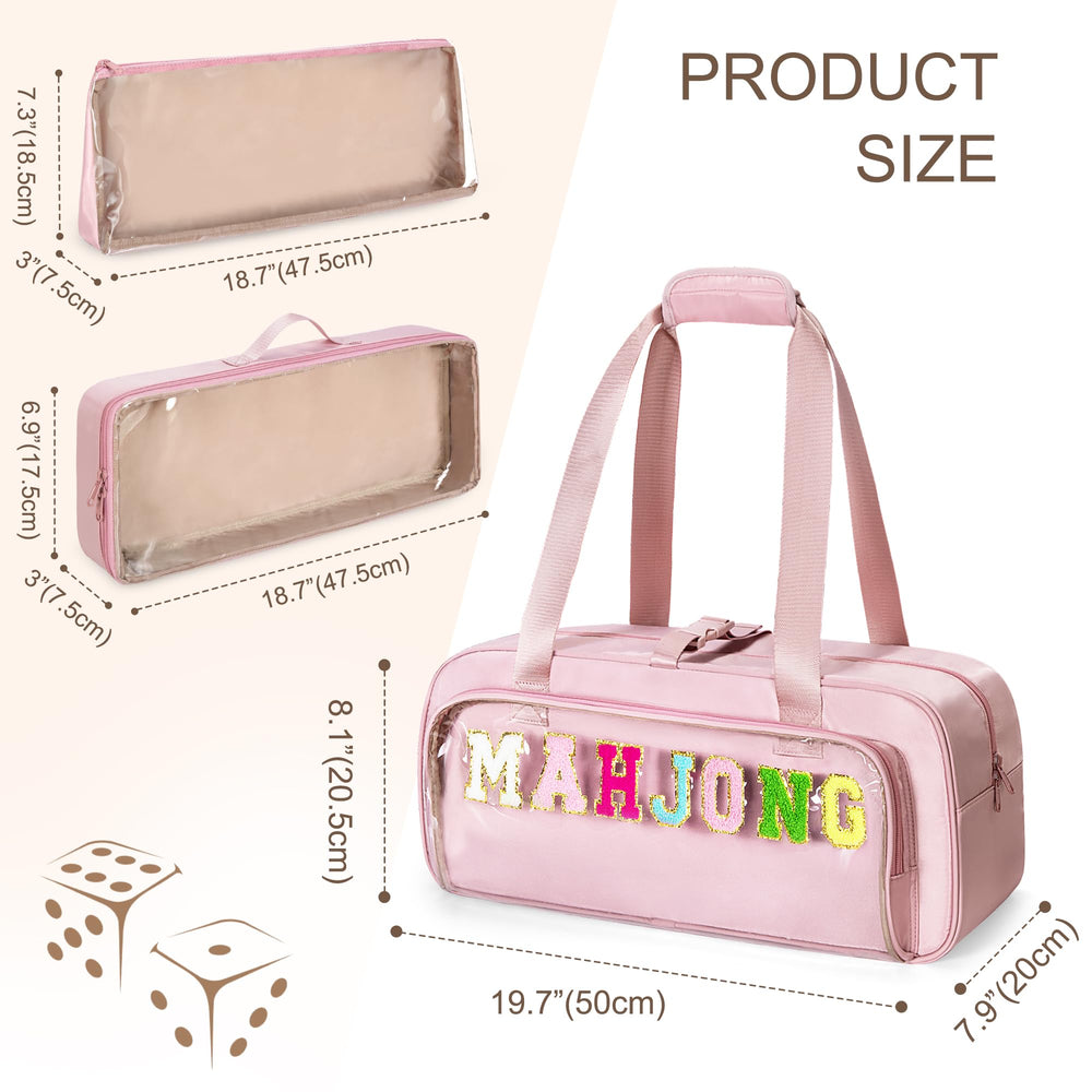 Yarwo chenille embroidered letters add stylish branding on the bag