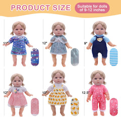 YAYYAY 11-inch doll pajamas, soft fabrics for cozy bedtime role-play.