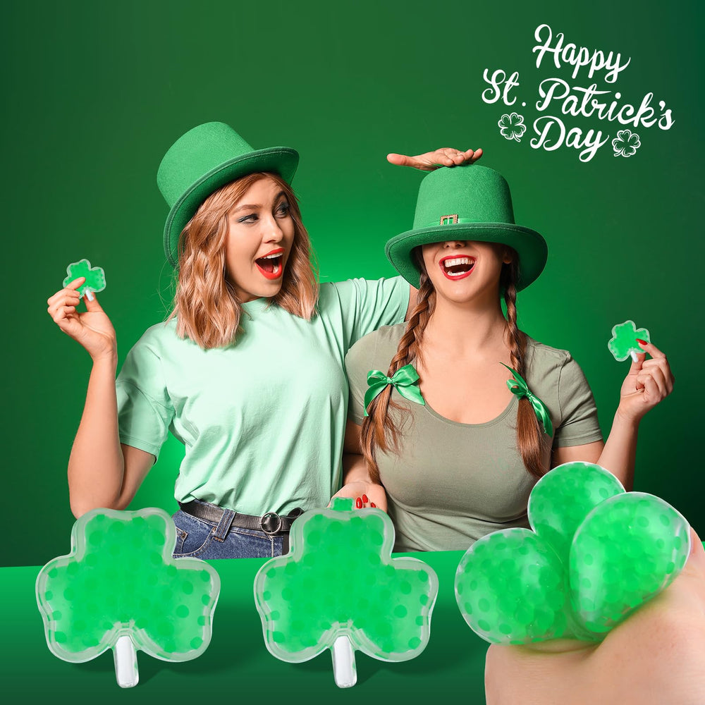 YBSOP shamrock shape stress ball for festive St. Patrick's Day decor.
