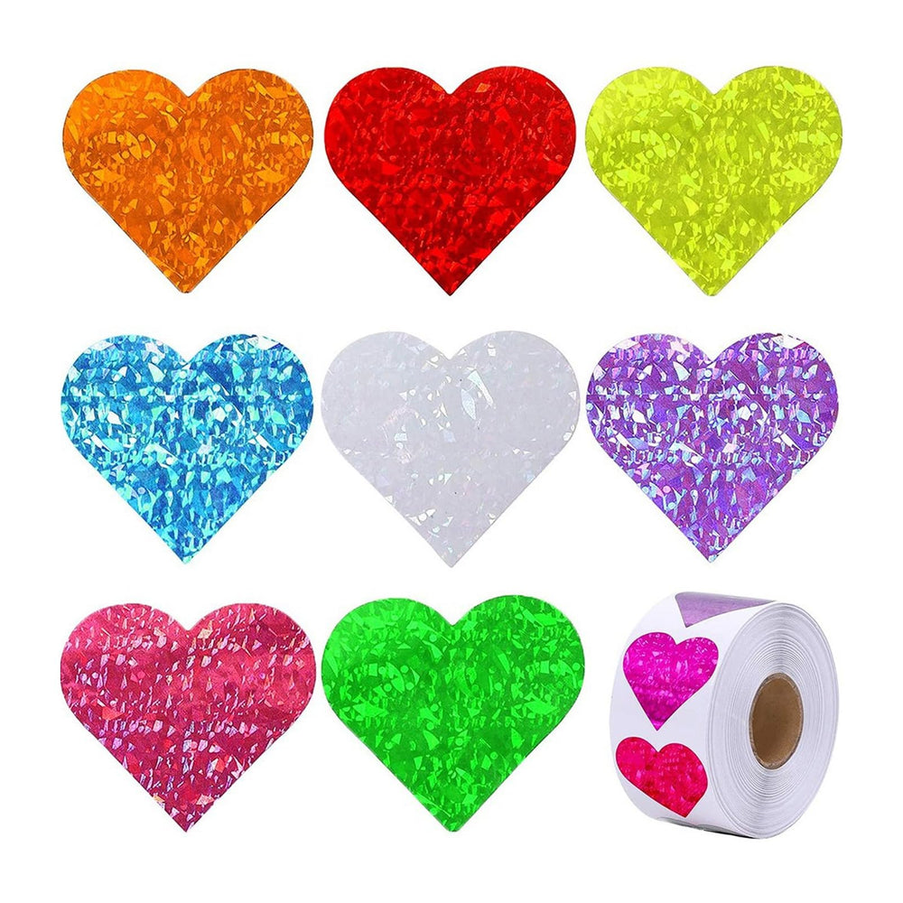 Ycfish funky heart roll stickers for gifts and crafts