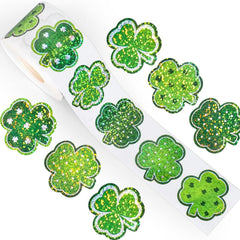 Ycfish St Patrick's Day stickers roll for quick envelope decoration and party decor